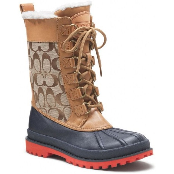 Coach Laura Winter Boots size 8.5 - Picture 1 of 10